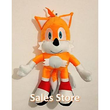 Boneco Pelúcia Turma Sonic - SONIC (35cm) Antialérgico