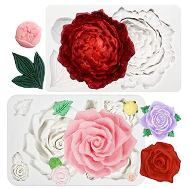 Imagem de Molde de silicone flor grande Sugarcraft cor aleatória 111-p