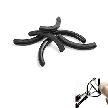 Imagem de Leline's Refil para modelador de cílios, almofadas de substituição de borracha para modelador de cílios padrão compatível com Revlon Curler e Maybelline Curler (preto)