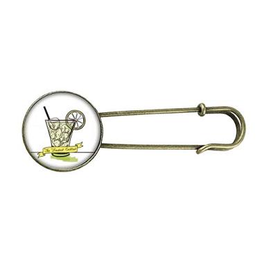 Imagem de Broche de metal retrô de sorvete de limão Tubularis com clipe de joias