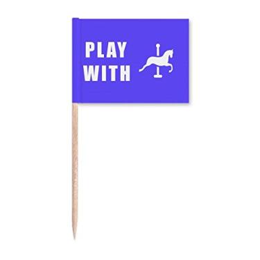 Imagem de Cavalo, Jogo Art Deco Presente Fashion Palito de Dente Marcadores Decoração de Festa