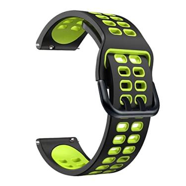 Imagem de TTUCFA Pulseiras de relógio inteligente de silicone de 22 mm para Samsung Galaxy Watch3 3 45mm 46mm Pulseira respirável Gear S3 Pulseira (Cor: Cor J, Tamanho: Relógio 3 45mm)