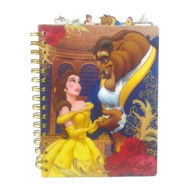 Imagem de Innovative Designs Caderno Disney A Bela e a Fera Caderno com espiral, 144 páginas pautadas, 20,32 x 17,78 cm