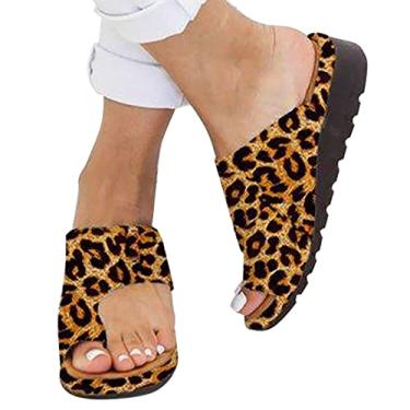 Imagem de Sandálias femininas casuais de verão chinelos de caminhada de salto plano praia femininos chinelos de praia retrô sapatos de praia, 05,36 EU/5 EUA