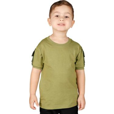 Imagem de Camiseta T-Shirt Infantil Tática Ranger Bélica Verde