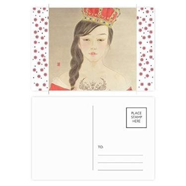 Imagem de Cartão postal Beleza Coroa Real Aquarela Chinesa Natal Natal Celebração Cartão postal Blessing