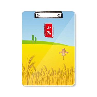 Imagem de Placa de apoio para prancheta de grãos, vinte e quatro termos solares, pasta, bloco de notas A4