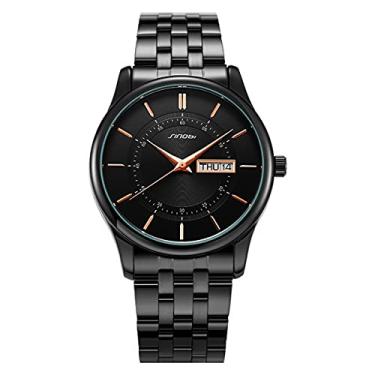 Imagem de Relógio de Pulso Masculino Sinobi Relógio Elegante Casual de Aço Inoxidável À Prova D'agua (C2)