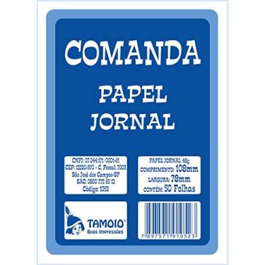 Imagem de Tamoio 1052, Comanda Papel Jornal, 20 pacotes x 50 unidades, 078x108cm, Multicor