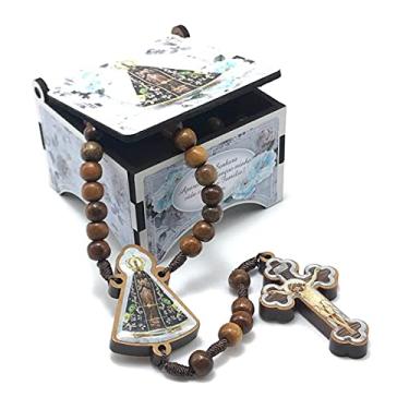 Imagem de Terço Nossa Senhora Aparecida Caixinha Personalizada