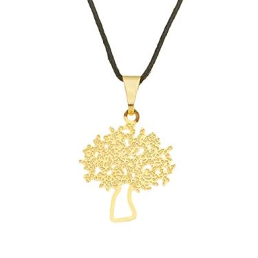 Imagem de Colar Árvore da Vida 18mm - Sunshine Cristais Cor:Ouro