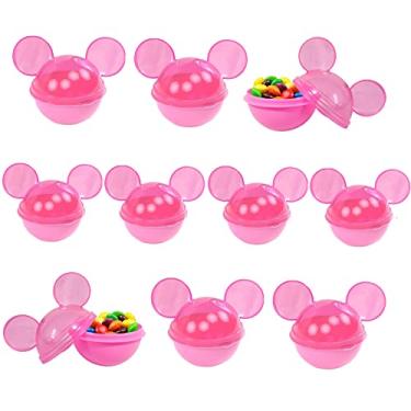 Imagem de Kit de Porta Mix Pequeno para Doces e Lembranças de Aniversário Infantil 50ml Plasútil Minnie (12 unidades)