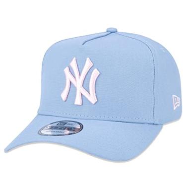 Imagem de Bone New Era 9FORTY A-Frame Snapback MLB New York Yankees Aba Curva Azul Aba Curva Snapback Azul