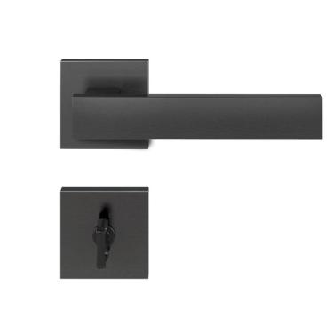 Imagem de Fechadura em Zamac Roseta Quadrada 411-55 Banheiro Retro Pado