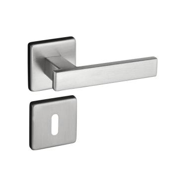 Imagem de Fechadura 408 Roseta Quadrada Máquina 55 Cromo Acetinado Interna Pado