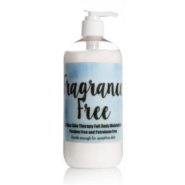 Imagem de The Lotion Company Loção terapêutica para a pele 24 horas, sem fragrância, sem perfume (livre e claro) hidratante de corpo inteiro para pele sensível, sem parabenos, feito nos EUA, com Aloe Vera, 473