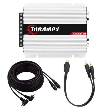 Imagem de Módulo Taramps TS800x4 2 Ohms + Cabo RCA 5 Metros + Cabo Y 2 Machos / 1 Fêmea