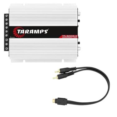 Imagem de Módulo Taramps TS800x4 2 Ohms + Cabo Y 2 Machos / 1 Fêmea