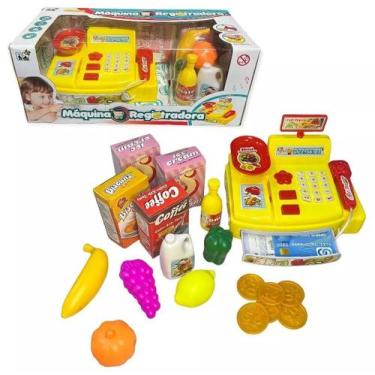 Imagem de Brinquedo Mini Mercado Divertido Caixa Registradora Infantil Com Acess