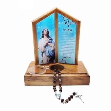 Imagem de Terço e Chaveiro Nossa Senhora da Conceição Com Caixinha Personalizada