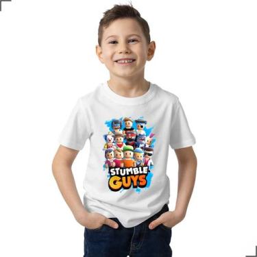 Camiseta Camisa Stumble Guys Gamer Jogo Stumble Infantil e Adulto