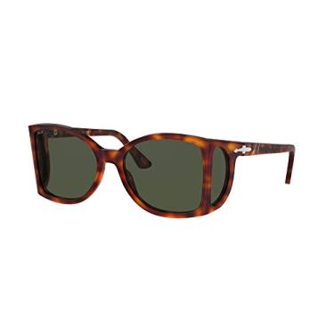 Imagem de Óculos de sol masculinos Persol, armação de acetato com lentes de tartaruga, 54 mm