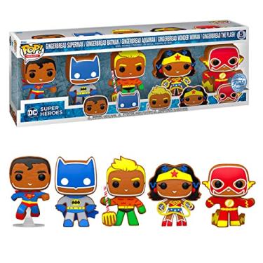 Imagem de Funko Pop! DC Superheroes Gingerbread - 5 Pack