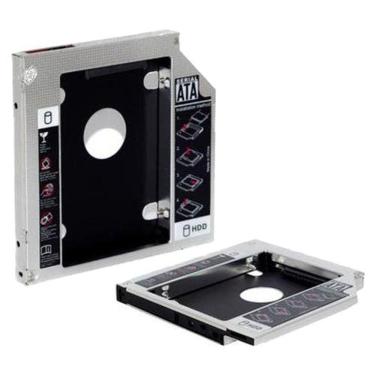 Imagem de Adaptador Caddy - Converte baia de gravador de laptop SATA para HD / SSD de 2.5 - 12,5mm - HDCA-S127