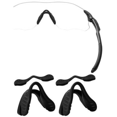 Imagem de HILEEN Almofadas de nariz de substituição para Oakley EVZero Path OO9308 | EVZero Pitch OO9383 | EVZero Range OO9327 | EVZero Stride OO9386 | EVZero Blades OO9454 Óculos de sol | 2 conjuntos de óculos