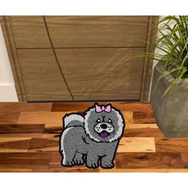 Imagem de Tapete Pet Cachorro Dog Chow Chow No Formato Antiderrapante.