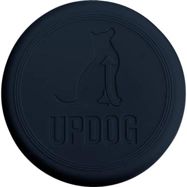 Imagem de Updog Products Frisbee para cães de 15 cm pequeno, leve e durável feito nos EUA Frisbee colorido brilhante (azul escuro)