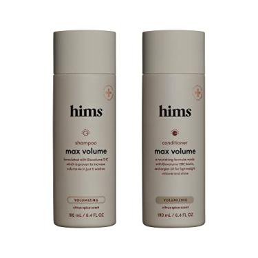 Imagem de Hims Max Volume Shampoo e Condicionador – Shampoo e Condicionador Volumizante para Homens – Citrus Spice – Shampoo e Condicionador Natural Masculino – 2 frascos de 189 ml