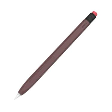 Imagem de LJFLYXRI Capa de silicone compatível com Apple Pencil 1ª geração, perfeitamente ajustada, proteção superior, aderência ultraconfortável, projetada, fácil de limpar, design retrô minimalista