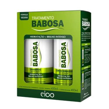 Imagem de Eico Babosa Shampoo + Condicionador 450ml Aloe Vera Biotina Cresciment