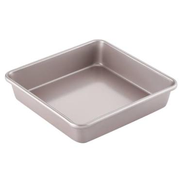 Imagem de CHEFMADE Forma quadrada para bolo, utensílios de cozinha de 22,5 cm, antiaderente, resistente, de aço carbono, molde de assar, bandeja de cozimento para bolos, pão, pizza, biscoitos