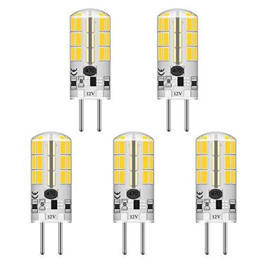 Imagem de GY6.35 G6.35 Lâmpada de LED com base de bi-pinos 4Watt AC DC 12V Gel de sílica Cristal Luz diurna branca 6000k Iluminação de paisagem, Tipo JC, Equivalente 25W - 30W Q35/CL/T4 Lâmpadas halógenas (pacote com 5)