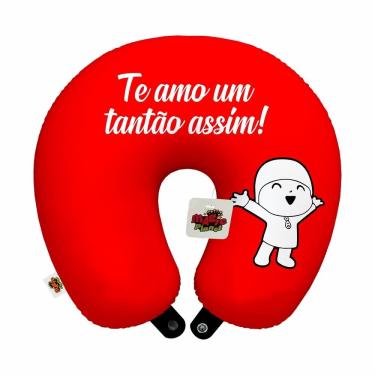 Imagem de Almofada de pescoço viagem te amo um tantão assim namorados lembrança