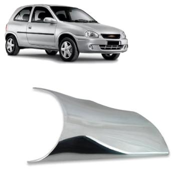 Imagem de Aplique Cromado para Retrovisor Encaixe Perfeito e Durável Chevrolet Corsa Hatch ou Sedan 1994-2001 - Lado Direito