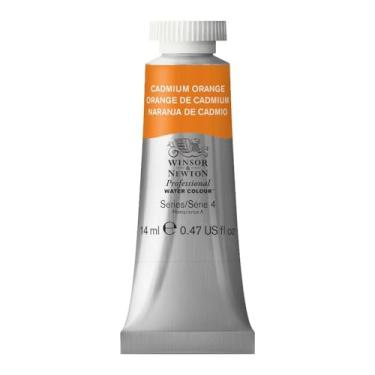Imagem de Winsor & Newton Aquarela profissional, tubo de 14 ml, laranja cádmio