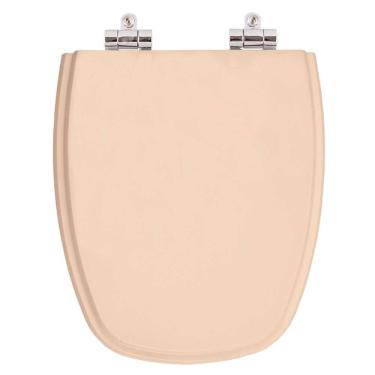 Imagem de Assento Sanitario Poliester Com Amortecedor Monte Carlo Rosa Floral Para Vaso Deca