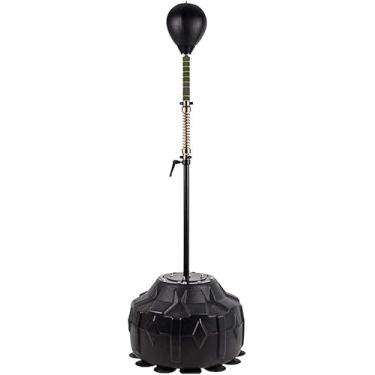 Imagem de Sacos de velocidade de boxe Reflex Ball Cobra Bag Bag Punch Bag Stand, bola de punch independente com altura ajustável de 150-180cmBoxing adulto crianças reflex speed bag, preto-A, 50 * 150-