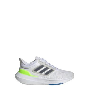 Imagem de adidas Tênis infantil unissex Ultrabounce (criança grande), Calçado Branco/Núcleo Preto/Limão Lúcido, 5.5 Big Kid