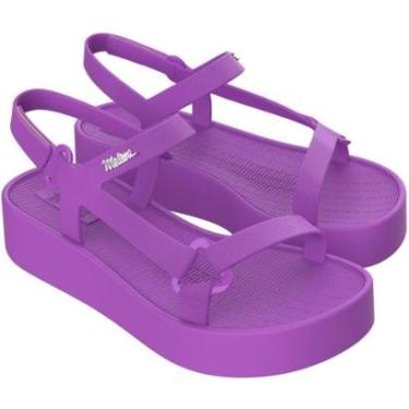 Imagem de Melissa Sun Downtown Platform Roxo Feminina-Feminino