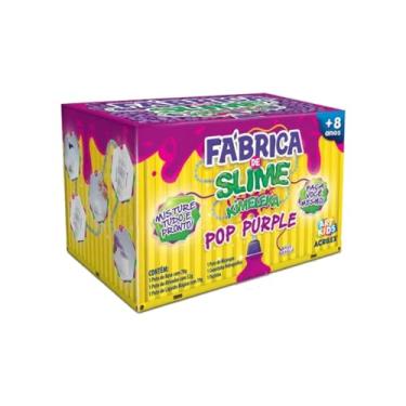 Imagem de Kit Para Fazer Slime Da Acrilex Kimeleca Pop Purple