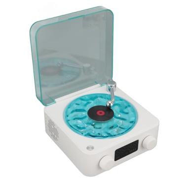 Imagem de Alto-falante Vintage Waves, Som Estéreo Compacto Sem Fio, Luz Ambiente, Portátil para Dormir e Relaxar, Pequeno Alto-falante Sem Fio para Exterior (WHITE)