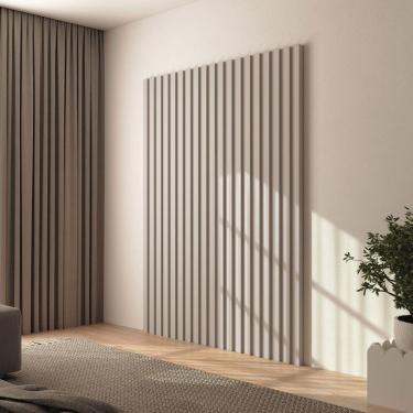 Imagem de Painel para TV 100% Mdf Ripado Marrom Claro Pa73fe - Dalla Costa