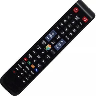 Imagem de Controle tv lcd samsung smart com tecla futebol - WLW, Preto