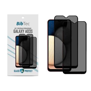 Imagem de Kit 2X Películas Privacidade 3D Anti Espião para Samsung Galaxy A03S T