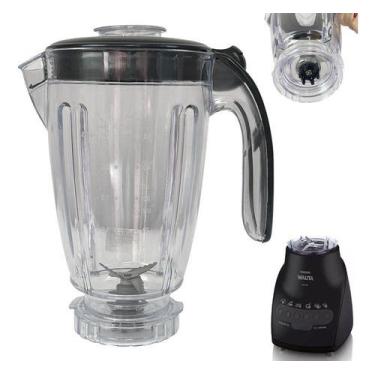 Imagem de Copo de Liquidificador Compatível Philips Walita Ri2044 Ri2081 Preto -