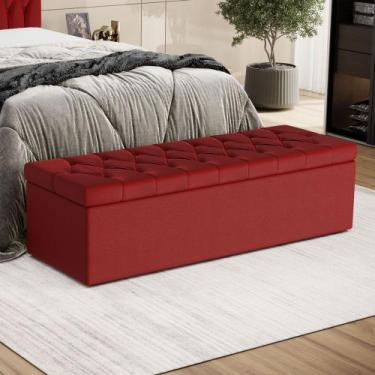 Imagem de Calçadeira Sagitarius Estofada 195 para Cama Box King A-020 Couro Arti